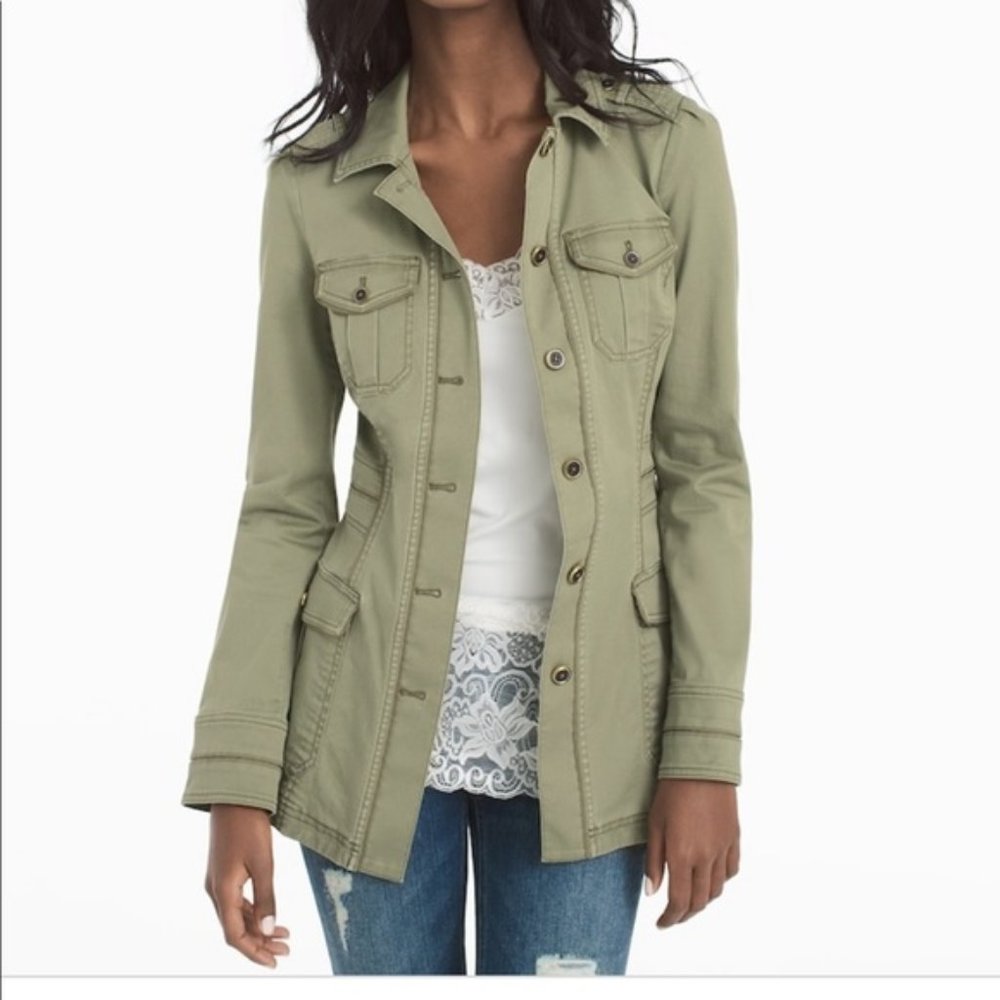 White House Black Market Military Field Jacket